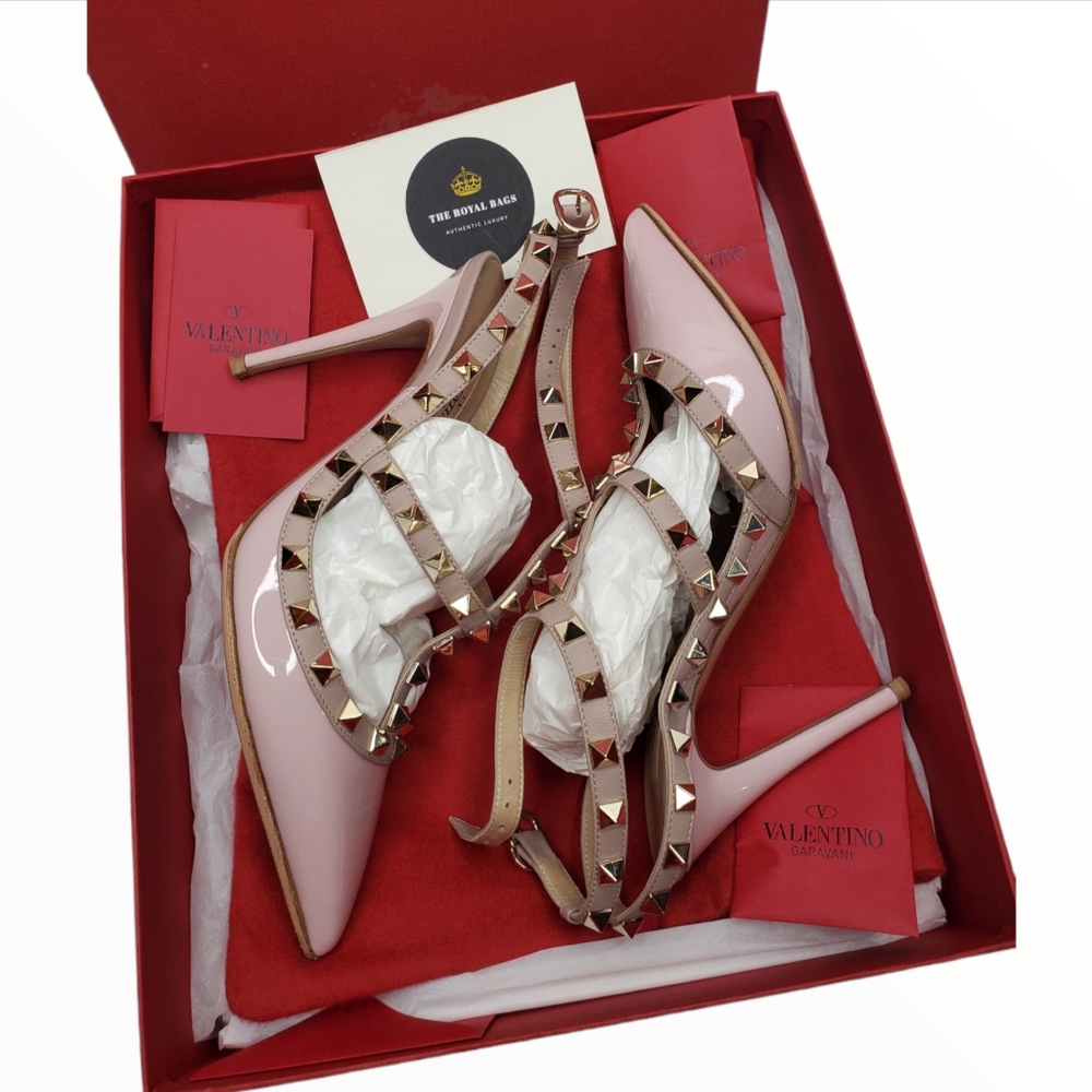 VALENTINO PATENT ANKLE STRAP